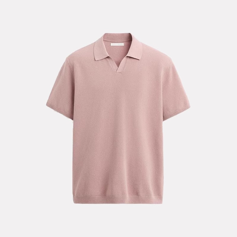 OPEN COLLAR POLO – CLEAN & CHIC