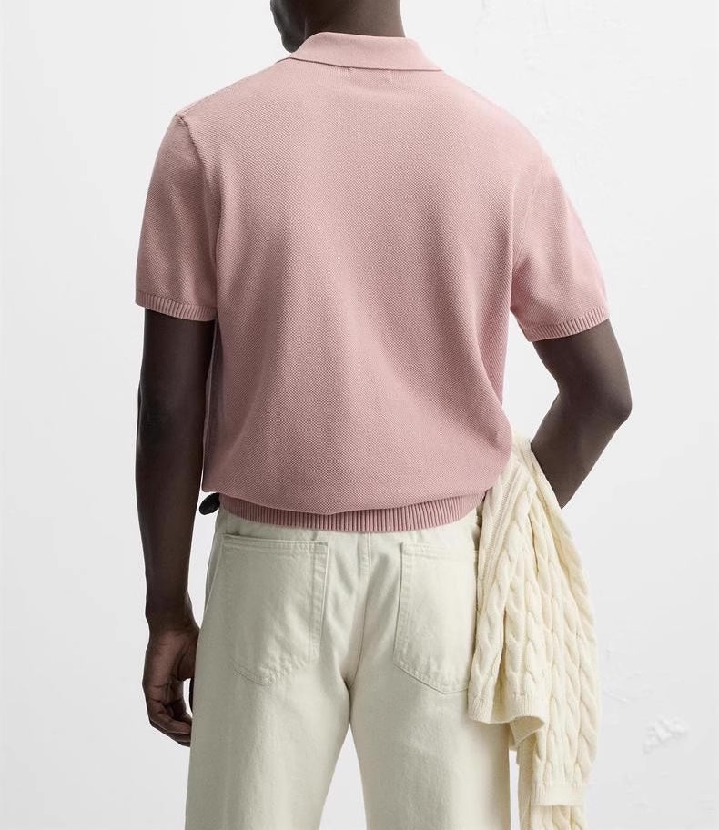 OPEN COLLAR POLO – CLEAN & CHIC