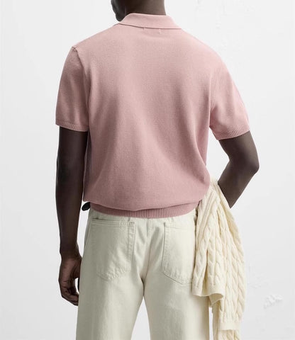 OPEN COLLAR POLO – CLEAN & CHIC