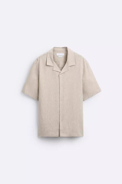 LEICHTES SOMMERHEMD IN UNIFARBE