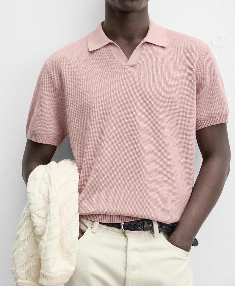 OPEN COLLAR POLO – CLEAN & CHIC