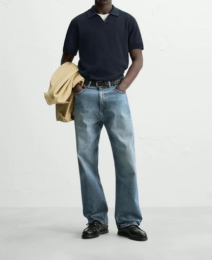 OPEN COLLAR POLO – CLEAN & CHIC