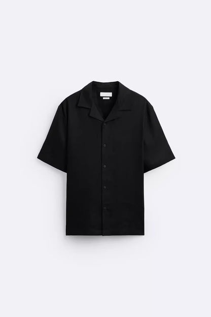LEICHTES SOMMERHEMD IN UNIFARBE