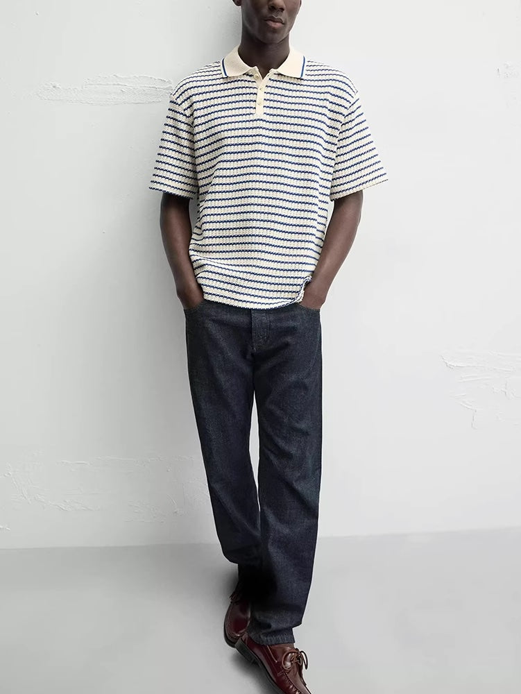 KLASSISCHES POLOSHIRT MIT STREIFEN