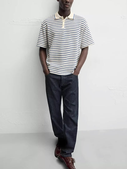 KLASSISCHES POLOSHIRT MIT STREIFEN