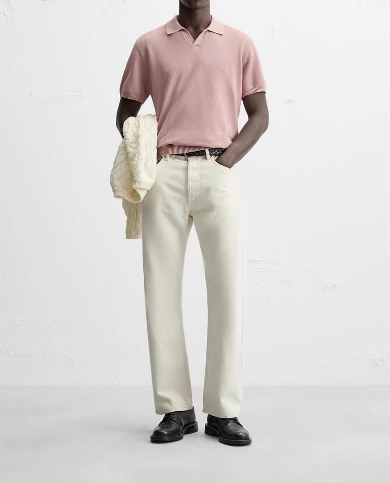 OPEN COLLAR POLO – CLEAN & CHIC