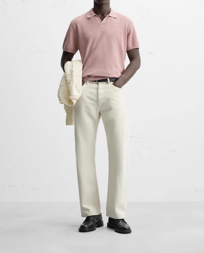 OPEN COLLAR POLO – CLEAN & CHIC