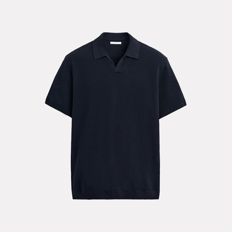 OPEN COLLAR POLO – CLEAN & CHIC