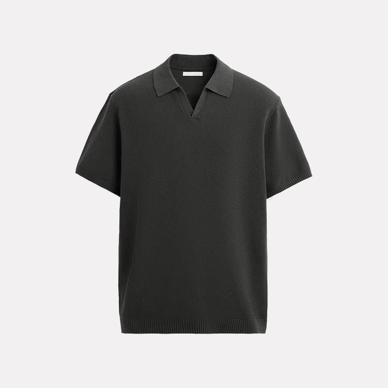OPEN COLLAR POLO – CLEAN & CHIC