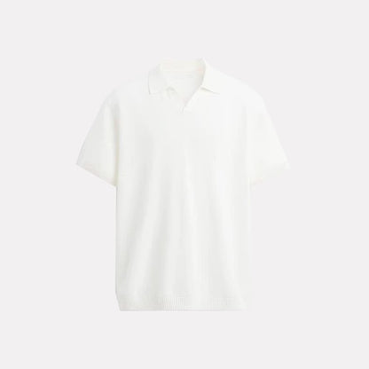 OPEN COLLAR POLO – CLEAN & CHIC
