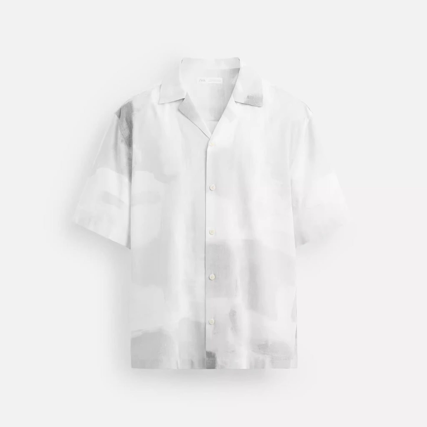 ZWEIFARBIGES HEMD – WEIẞ UND GRAU