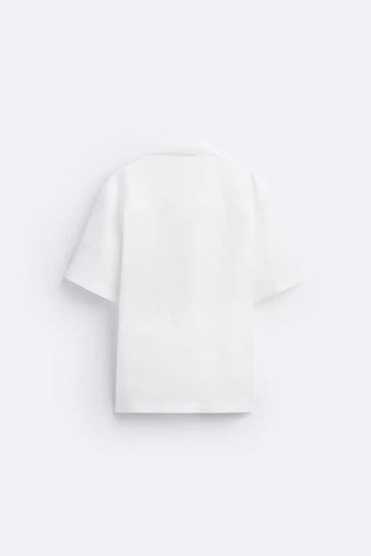 LEICHTES SOMMERHEMD IN UNIFARBE