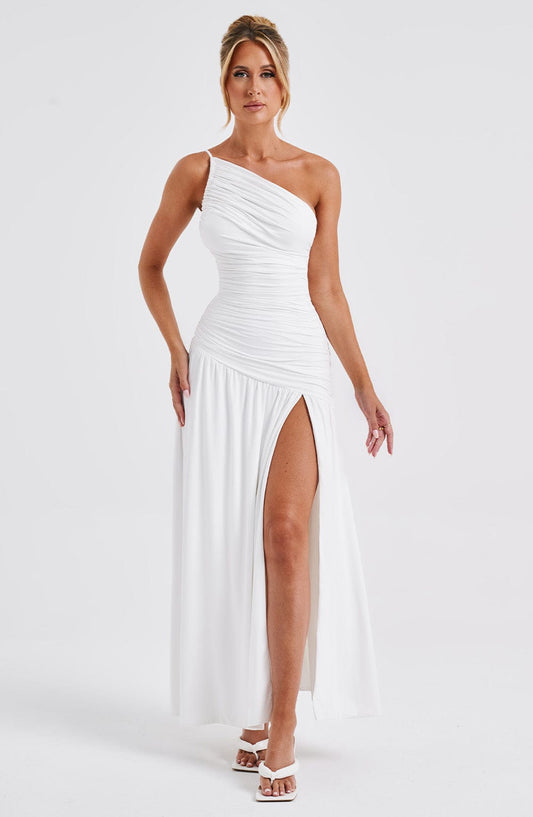 VANESSA ONE-SHOULDER MAXIKLEID
