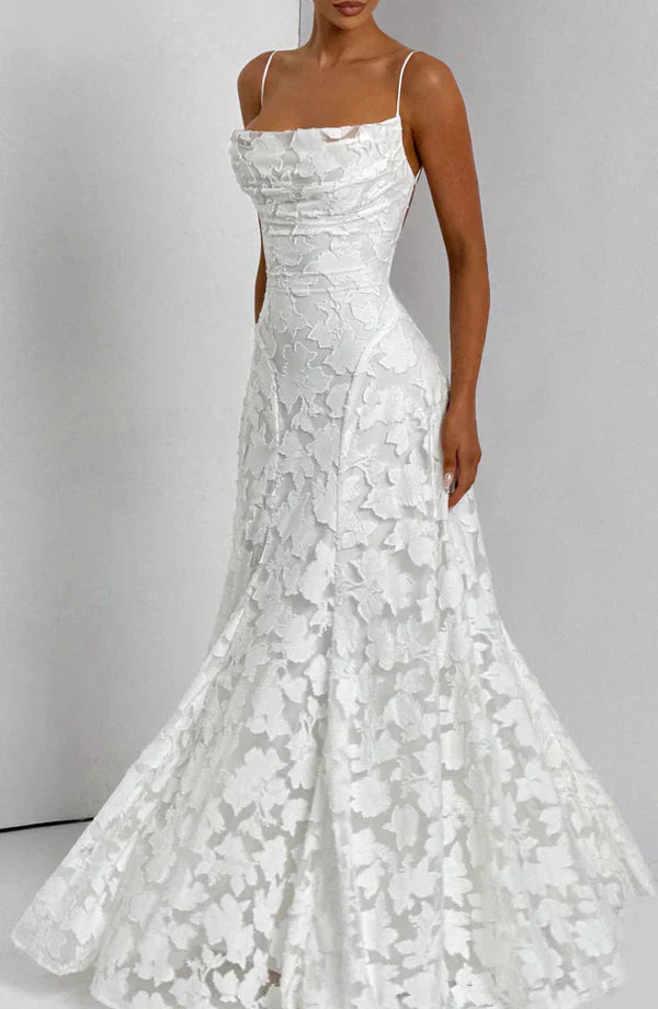 FLORAL LACE MAXIKLEID