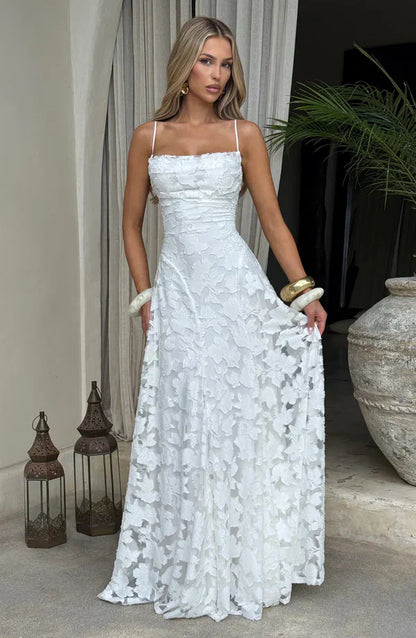 FLORAL LACE MAXIKLEID